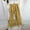 Yellow, variant on ICQOVD Women Pants Women Plus Size Cotton Linen Casual Ruffled Loose Pocket Pants Rollbacks Navy