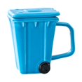 thumbnail image 1 of Taza de café taza diaria taza de té de agua taza matutina con tapa cubierta de agua en tazas para pastillas para el desayuno de jugo de fiesta café Azul, 1 of 8
