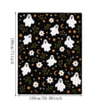 thumbnail image 3 of BingTong Plush Halloween Throw Blanket, Peaceful Ghosts Design, Black Cozy,G, 3 of 9