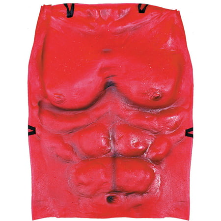 Morris Costumes 3 Pieces Truly Realistic Look Red Devil Chest, Style DU988