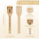 thumbnail image 3 of Juego de 6 utensilios de cocina de bambú con forma de gato, cucharas de cocina de madera grabadas, espátula de bambú para tallar, para mujeres y hombres, cuchara de cocina de madera., 3 of 9