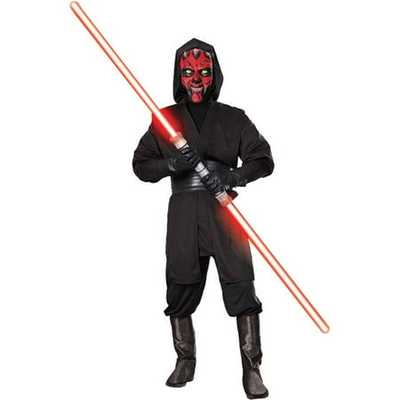 Star Wars Deluxe Darth Maul Adult Halloween Costume, Size: Men's - One Size