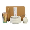 thumbnail image 1 of Gkeoshab Cooking Utensils Cooking utensils Premium Matcha Tea Set With Whisk Ceramic Bowl & Holder – Matcha Making Kit For Traditional Japanese Tea – Ideal Matcha Set For Beginners And Home & Garden, 1 of 6