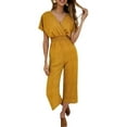 thumbnail image 3 of LilyLLL Womens Summer Short Sleeve Jumpsuit Casual Wide leg Playsuit, 3 of 4