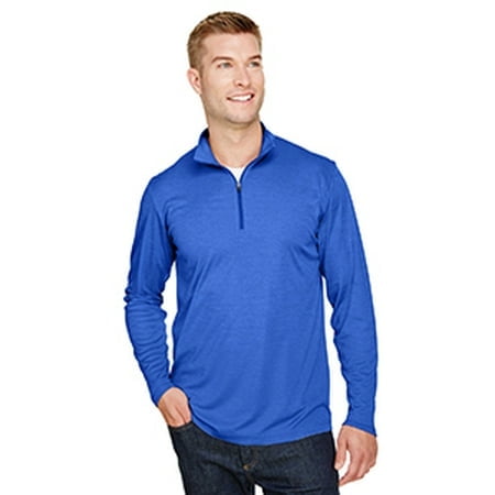 Men's Zone Sonic Heather Performance Quarter-Zip - SP ROYAL HEATHER - 3XL