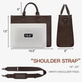 thumbnail image 5 of Wrangler Women Western Bag Laptop Shoulder Handbags for Work Travel Casual, Coffee, 5 of 7