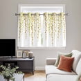 thumbnail image 4 of Sage Green Polka Dots Kitchen Curtains Window Panels, Vintage Abstract Art Watercolor Insulated Window Treatment Curtain, Grommet Curtains for Bedroom/Living Room/Bathroom, 2 Piece 42"Wx54"L, 4 of 8