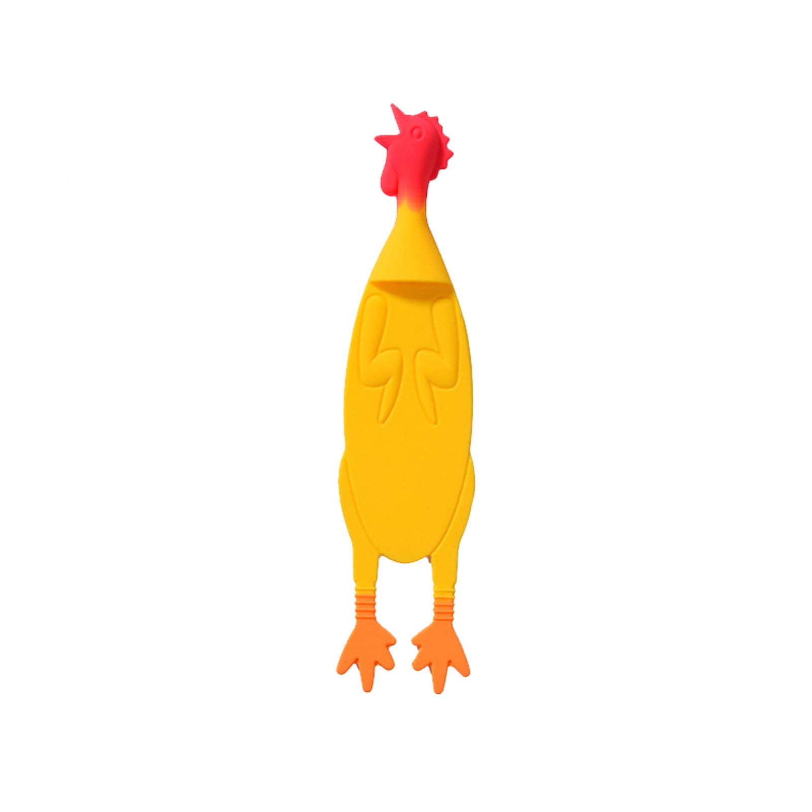 10Pcs Screaming Chicken Bookmark, Fufafayo Silicone Bookmark for Books, Funny Chicken Bookmark Palz, Wacky Kawaii Teen Bookmark, Creative Reading Gifts ForKidsReaders Office Study Supplies