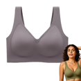 thumbnail image 5 of Weikingp Women's Seamless Smoothing Wireless Bralette Wide Strap Soft Support No Show Everyday Wear Comfort Bra Brown 5XL, 5 of 9