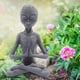 thumbnail image 3 of 6PCS Garden Statue Meditating Sculptures, Meditating Resin Ornament, UFO Indoor Outdoor Garden Decor, 3 of 5