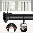 thumbnail image 3 of Sylvtty 1/4/8Pcs Stainless Steel Closet Rod Holders Strong Load-bearing Easy to Install Heavy Duty Metal Pole Curtain Rod Holders Support Brackets, 3 of 7