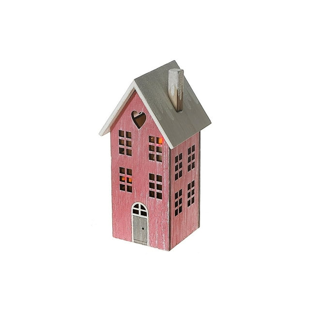 Décor De Maison Rouge En Bois À Led