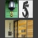 thumbnail image 5 of Números de casa, acrílico moderno, flotante, para puerta, de 6 pulgadas, color negro, con perforación completa, fácil de montar, placa de dirección para casa, oficina, buzón, resistente a la intemper, 5 of 6