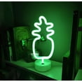 thumbnail image 2 of Neon Sign, Pineapple Neon Sign LED Neon Light Night Lamp USB Battery Powered Led (Blue), 2 of 5