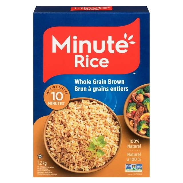 Riz brun à grains entiers à cuisson rapide Minute Rice 1,2 kg