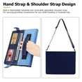 thumbnail image 4 of TECH CIRCLE Case for Galaxy Tab S10 Plus/S9 Plus/S8 Plus/S7 FE/S7+12.4",PU Leather Fold Business Stand Protective Cover Pen Holder Card Slots Shoulder Hand Strap Handbag Wallet Case,Blue, 4 of 6