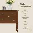 thumbnail image 4 of Gacfiew Solid Wood Nightstand with 2 Drawers, Wooden Bed Side Table, Tall Wooden Night Stand, End Table with 2 Drawers for Bedroom or Living Room, Walut, 4 of 11