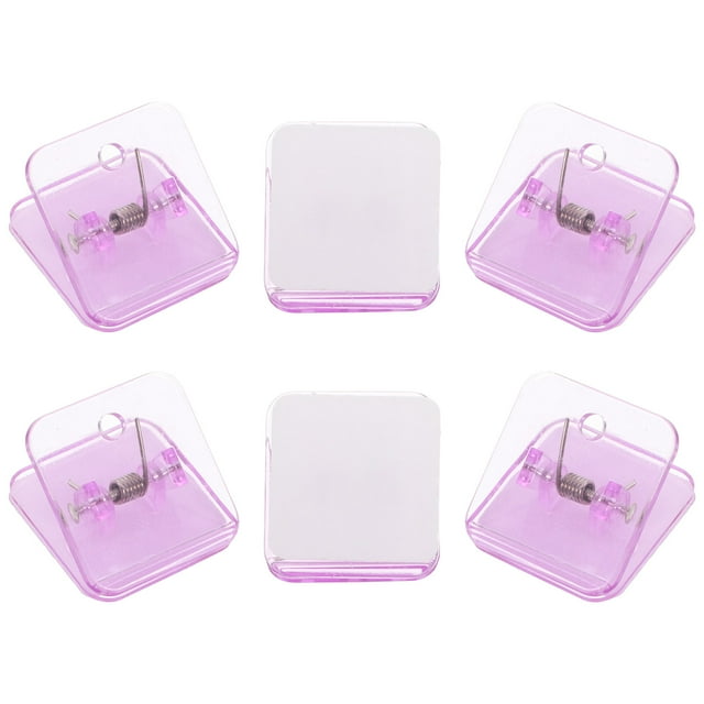Raindrops 6 Pcs Support de Tapis d'Entraînement Violet ABS Fournitures d'Entraînement à la Propreté pour Chien pour Usage Intérieur