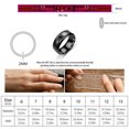 thumbnail image 1 of Temperature Ring Titanium Steel Mood Emotion Feeling Intelligent Temperature Sensitive Rings for Women Men, 1 of 8