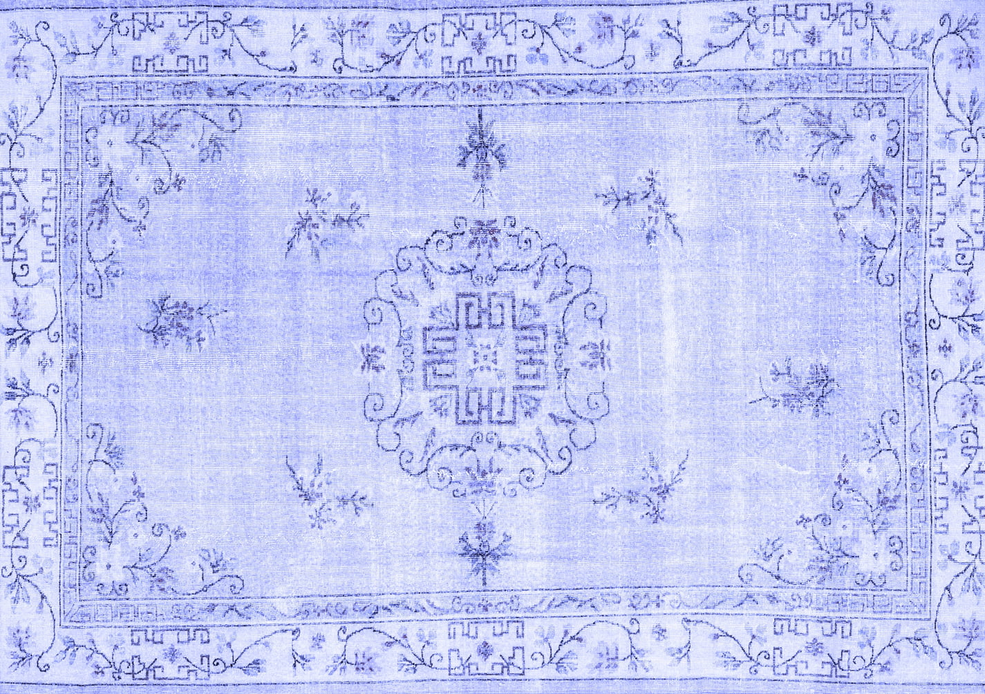 Ahgly Company Indoor Rectangle Abstract Blue Contemporary Area Rugs, 2 ...