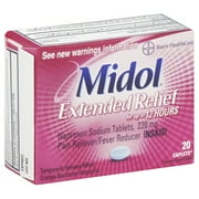 Bayer Consumer Care Midol Pain Reliever/Fever Reducer, 20 ea