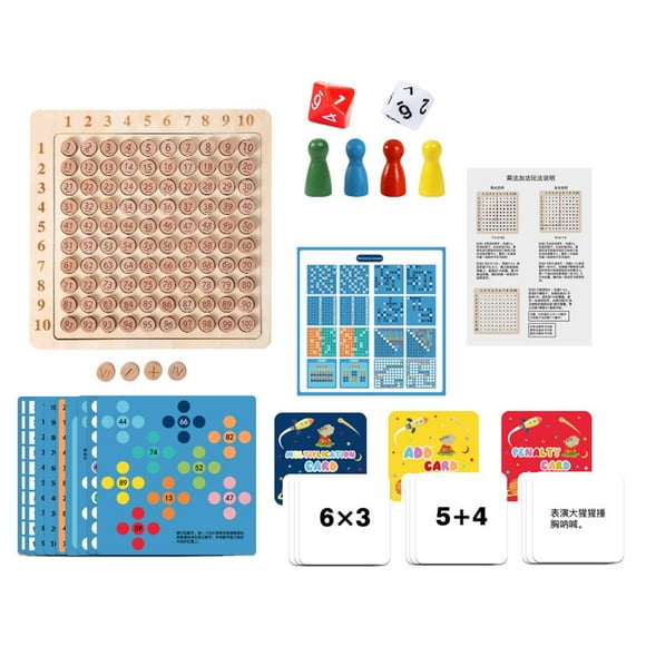 figatia Montessori Math Manipulatives Addition Multiplication Table Chart Math Counting Upgrade