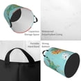 thumbnail image 4 of Balery USA Tourist Map Round Laundry Basket with Handles Waterproof Freestanding Laundry Hamper for Clothes Toys in the Dorm and Family-Medium, 4 of 8