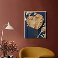 thumbnail image 2 of YANMS Peanut Butter Framed Wall Art, Peanut Butter in White Heart Shape Dish on Vintage Table, Poster with Tone Wood Frame Home Dorm Decor Brown Pale Brown Grey 16x20in, 2 of 4