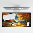 thumbnail image 4 of Hello Fall Bulldog Enjoys Warm Campfire Autumn Night Bright Moon Desk Mat Full Keyboard Mouse Pad Dog Lover Gifts Idea Large Mousepad - 01008, 4 of 5