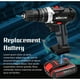 thumbnail image 2 of Dinheiro Batería Recargable de Reemplazo de Gran Capacidad de Fácil Instalación para Taladro Eléctrico Motosierra Eléctrica Lavadora de Autos Eléctrica - Negro - Negro RUIOIU, 2 of 5