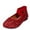 Red, variant on Womens Sequin Glitter Flat Shoes with Crisscross Ankle Strap Party Evening Comfortable Casual Shoes Red