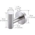 thumbnail image 2 of Ganchos de pared de acero inoxidable para toallas de baño, batas y trapos de cocina, paquete de 4, diseño moderno, 2 of 8
