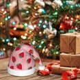 thumbnail image 6 of Honeii Strawberry Print Hat Santa Claus Hat For Xmas Party, Christmas Caps For Boys Girls Child,Christmas Beanie, 6 of 6