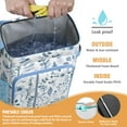 thumbnail image 2 of Tropical Floral Insulated Cooler Bag - 20L Soft Cooler with Multiple Pockets, Ideal for Families and Travelers, 2 of 4