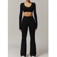 thumbnail image 2 of Conjuntos de entrenamiento for mujer, 2 piezas, sujetador deportivo, camiseta sin mangas, polainas de cintura alta, gimnasio, Yoga, ropa activa, Top de entrenamiento for mujer, 2 of 6