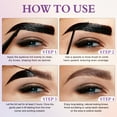 thumbnail image 3 of 3Pack Tattoo Eyebrow Gel Long Lasting Up to 3 Days - Waterproof, Smudge-Proof & Easy Peel-Off, Semi-Permanent Brow Dye Gel, Dark Brown, 3 of 11