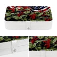 thumbnail image 4 of American Flag Travel Jewelry Organizer Storage Box Bracelet Holder, PU Leather with Removable Compartment, Portable, 4 of 6