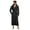 Black, variant on Mens Plush Fleece Robe, Cozy Warm Bathrobe Fuzzy Male Spa Long Robe With Pockets(Red,L)