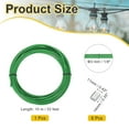 thumbnail image 2 of Uxcell 1/8" Wire Rope Vinyl Coated 33ft Steel Wire Cable with Crimping Sleeve Green, 2 of 7