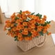 thumbnail image 5 of Bearachild 5 piezas de flores artificiales, plantas falsas, simulación de crisantemo, flores de seda, arreglo de fiesta, centros de de Hotel Decoración Naranja Bearachild HA084594-02, 5 of 6