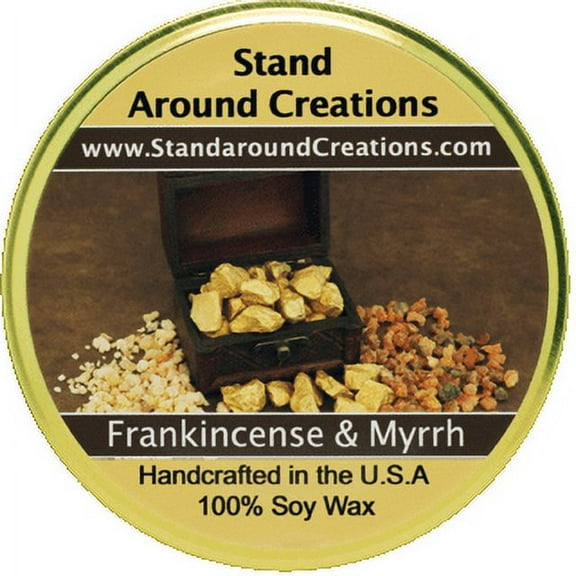 FRANKINCENSE & MYRRH TUREEN 11-OZ. ALL NATURAL SOY CANDLE