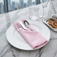 thumbnail image 4 of REGALWOVEN Set of 12 Cloth Napkins, Satin Washable and Reusable Table Dinner Napkins for Restaurant, Weddings, Event and Parties Pink 17x17inch, 4 of 5