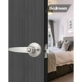 thumbnail image 3 of Serrure de Porte de Chambre - Poignée de Porte Intérieure avec Serrure - Serrures en Acier Inoxydable pour Porte d'Entrée - Poignées de Porte avec Serrure et Clé - Poignée Porte Intérieure, 3 of 6