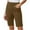 #Brown, variant on DPTALR Women's Pull-On Bermuda Shorts,Gray,Size XL