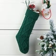 thumbnail image 3 of KGJQ Knitted Christmas Socks 20 Inch Cable Knit Christmas Stockings Soft Acrylic Fabric Holiday Decor for Fireplace Tree Double-sided Knitted for Family, 3 of 8
