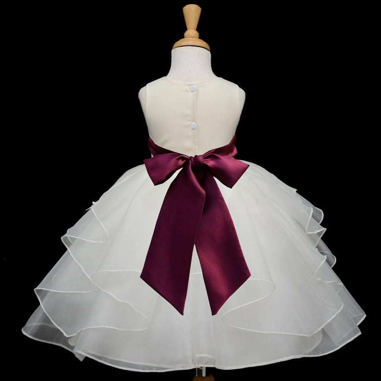Walmart ivory cheap flower girl dresses