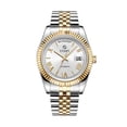 thumbnail image 1 of 【START】Men's Waterproof Watch Swiss movement Automatic Mechanical Watch Roman Numeral Dial Metal Watch Date Week Function, 1 of 12