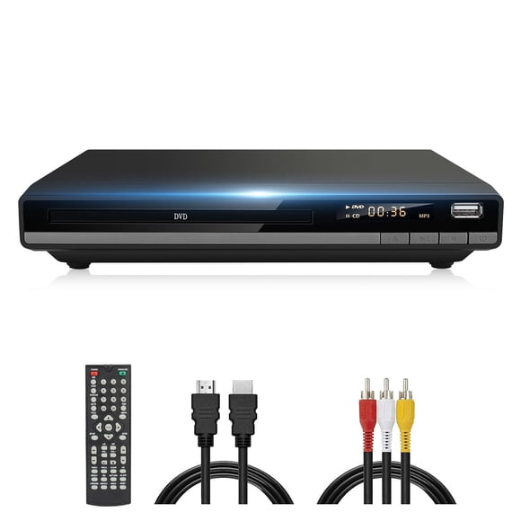 Reproductor de DVD JOVELL DVD-168 con escalado 1080P sin región HDMI