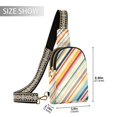 thumbnail image 2 of FORMRS Womens Crossbody Sling Bag Travel Daypack Shoulder Chest Backpack, Striped Pattern, 2 of 7