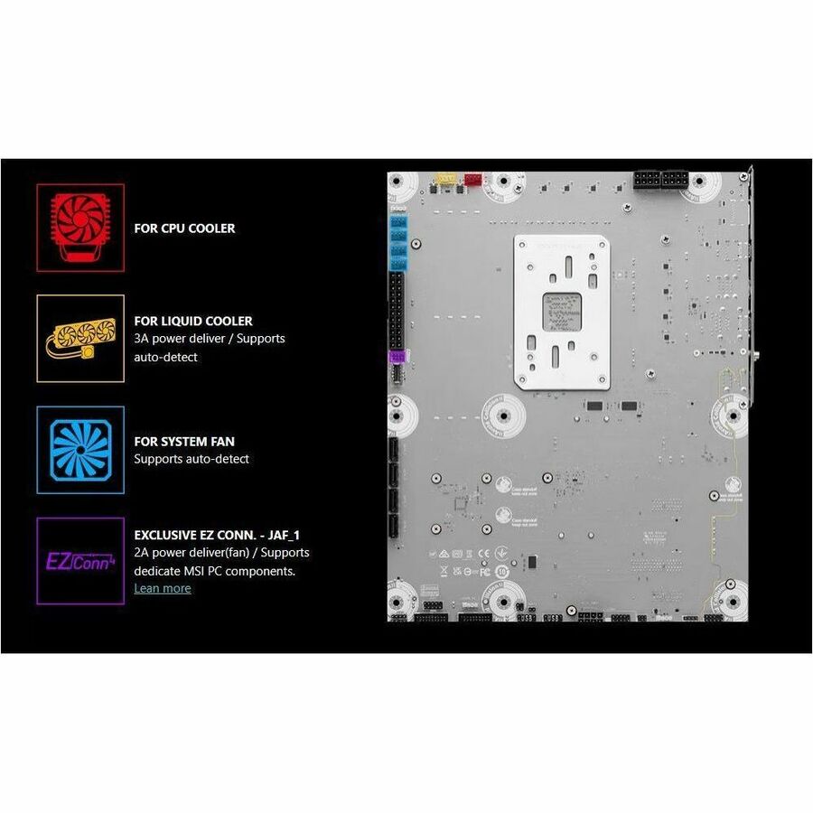 MSI B850 GAMING PLUS WIFI PZ PROJECT ZERO AM5 SATA 6GBs DDR5 Ryzen 9000/ 8000/ 7000 Back-Connect ATX Motherboard